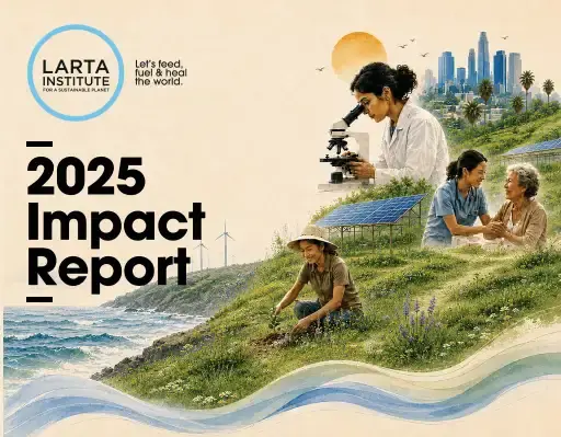 Larta Institute 2025 Impact Report front cover