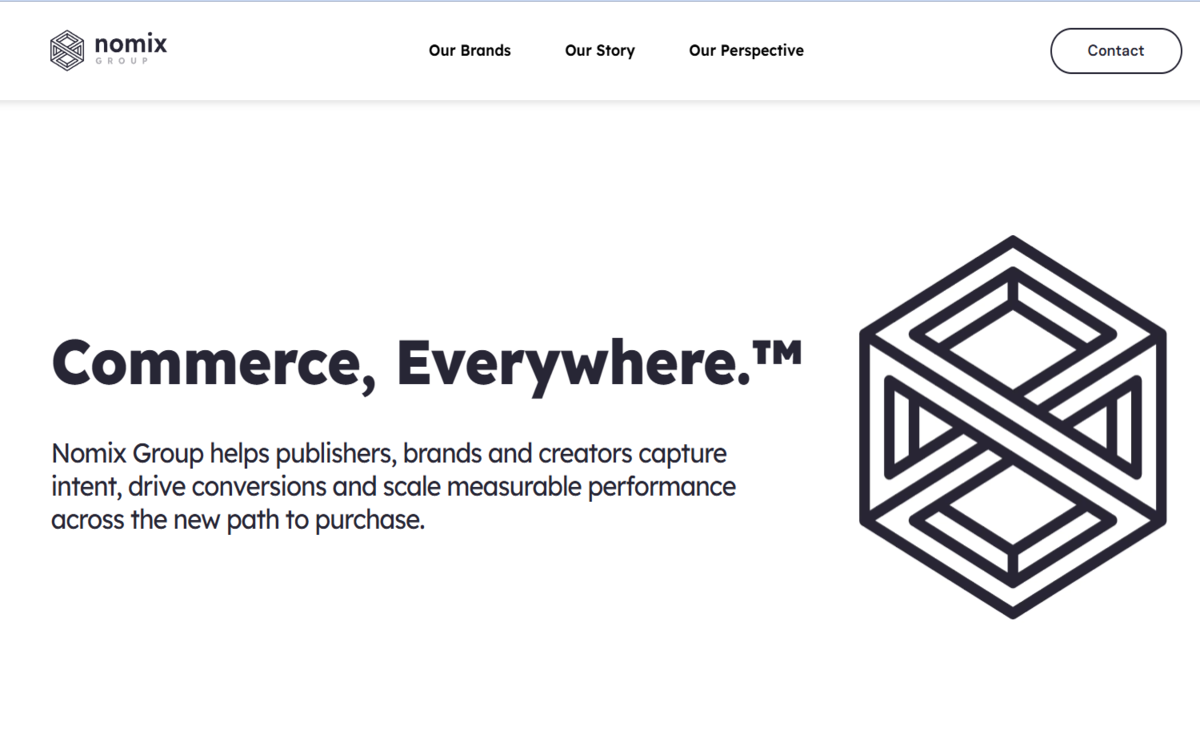 Nomix Group homepage